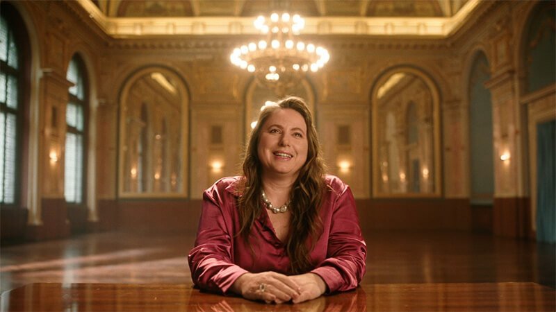 Still of Judit Polgar in Queen of Chess (2026) as an adult